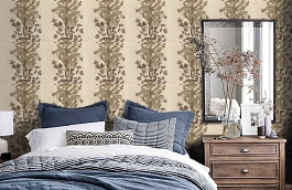 Обои CHP01002 фото в интерьере спальни превью