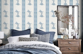 Обои CHP04005 фото в интерьере спальни превью