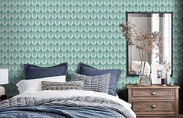 Обои GP5920 фото в интерьере спальни превью