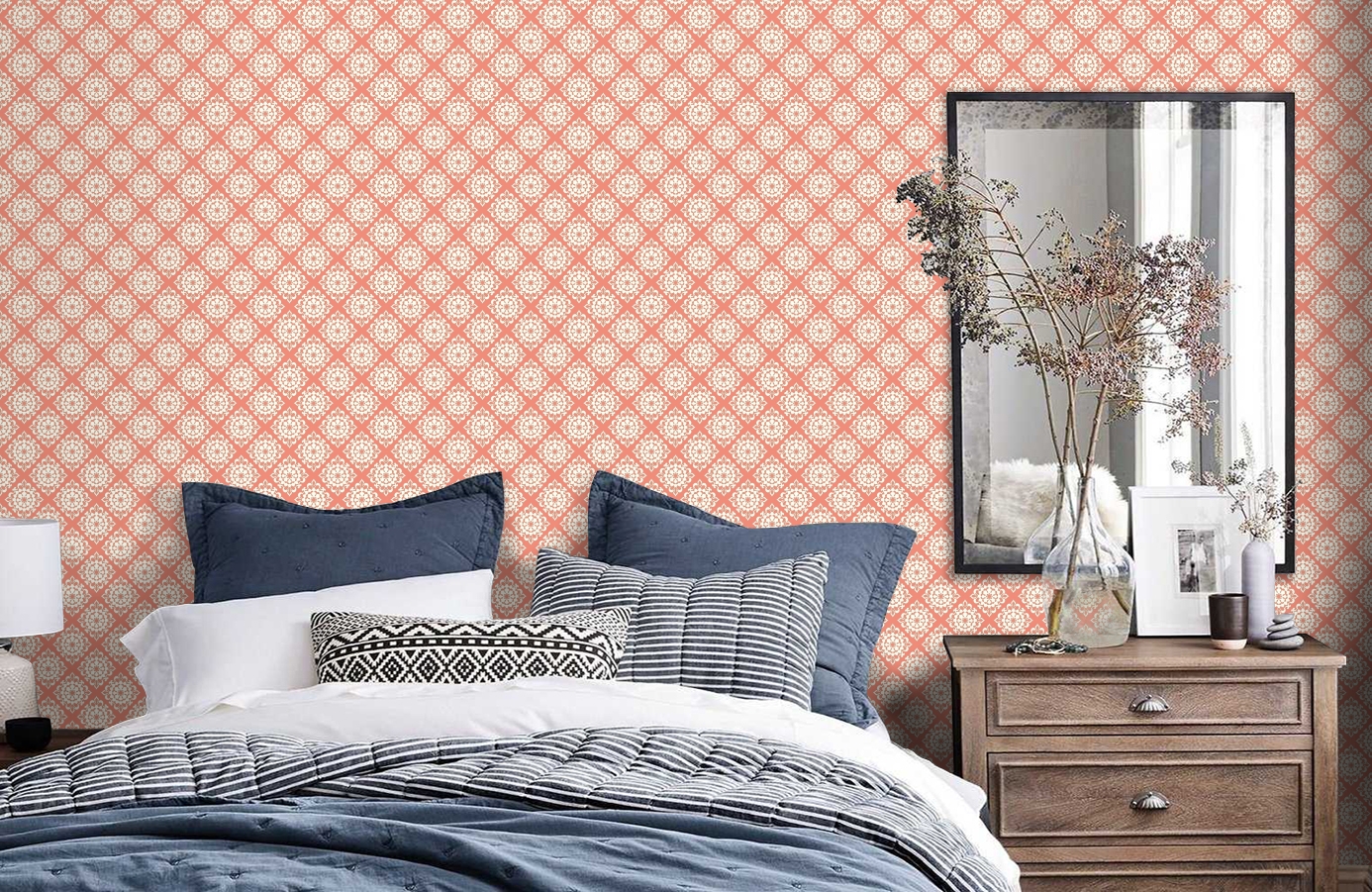 Обои GP5973 фото в интерьере спальни