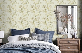 Обои NP6333 фото в интерьере спальни превью