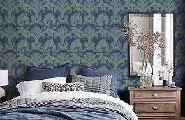 Обои NUP01001 фото в интерьере спальни превью