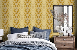 Обои NUP01004 фото в интерьере спальни превью