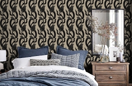 Обои ZTRA07004 фото в интерьере спальни превью