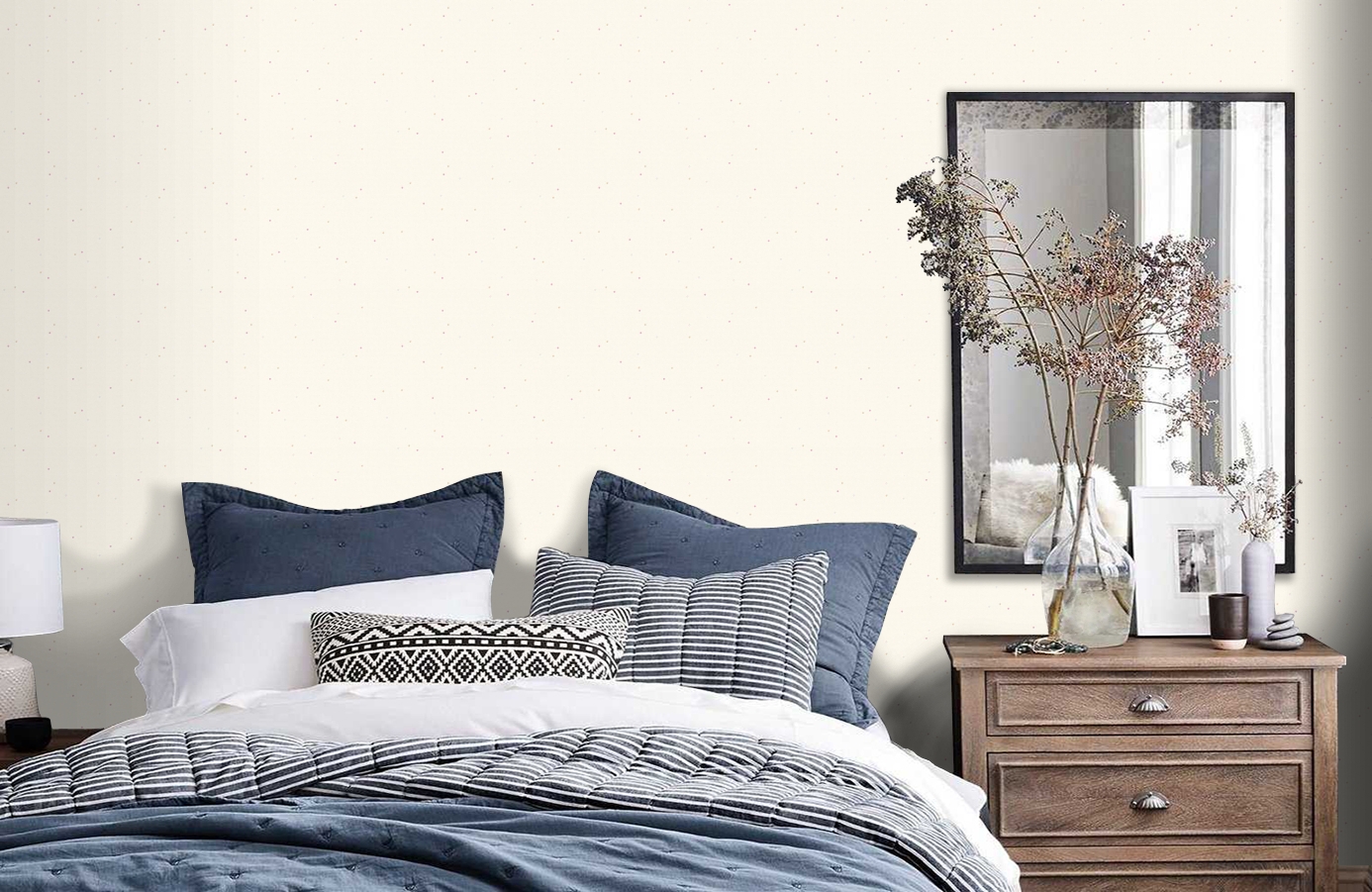 Обои 2194-59 фото в интерьере спальни