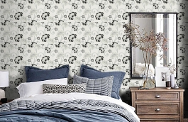 Обои 30054-2 фото в интерьере спальни превью