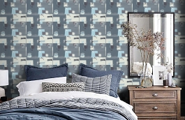 Обои 30089-1 фото в интерьере спальни превью