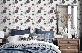 Обои 30176-3 фото в интерьере спальни превью