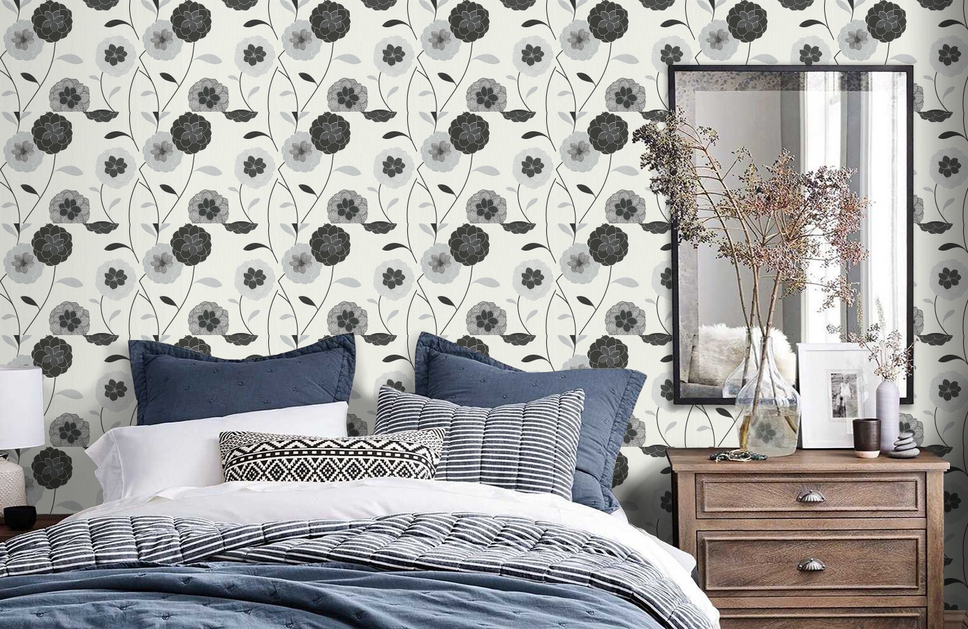 Обои 301764 фото в интерьере спальни