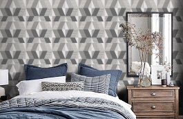 Обои 30395-1 фото в интерьере спальни превью