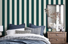 Обои 30459-8 фото в интерьере спальни превью