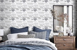 Обои 30467-1 фото в интерьере спальни превью