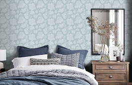 Обои 30519-3 фото в интерьере спальни превью