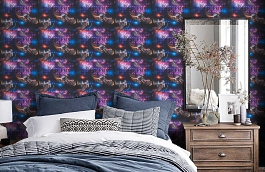 Обои 30656-1 фото в интерьере спальни превью