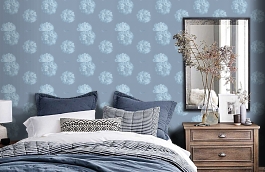 Обои 32454-1 фото в интерьере спальни превью