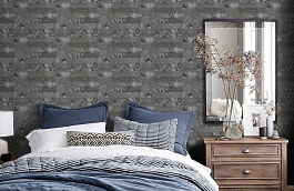 Обои 34062-3 фото в интерьере спальни превью