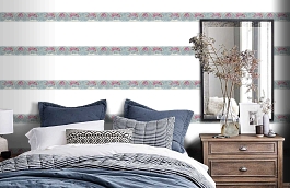 Обои 34074-3 фото в интерьере спальни превью