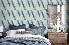 Обои 34110-4 фото в интерьере спальни превью