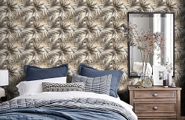 Обои 34125-4 фото в интерьере спальни превью