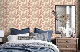 Обои 34247-3 фото в интерьере спальни превью