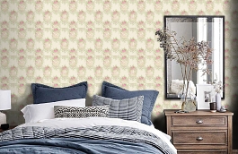 Обои 34499-2 фото в интерьере спальни превью