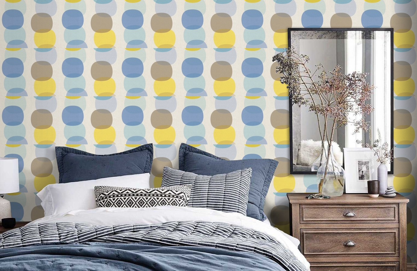 Обои 355901 фото в интерьере спальни