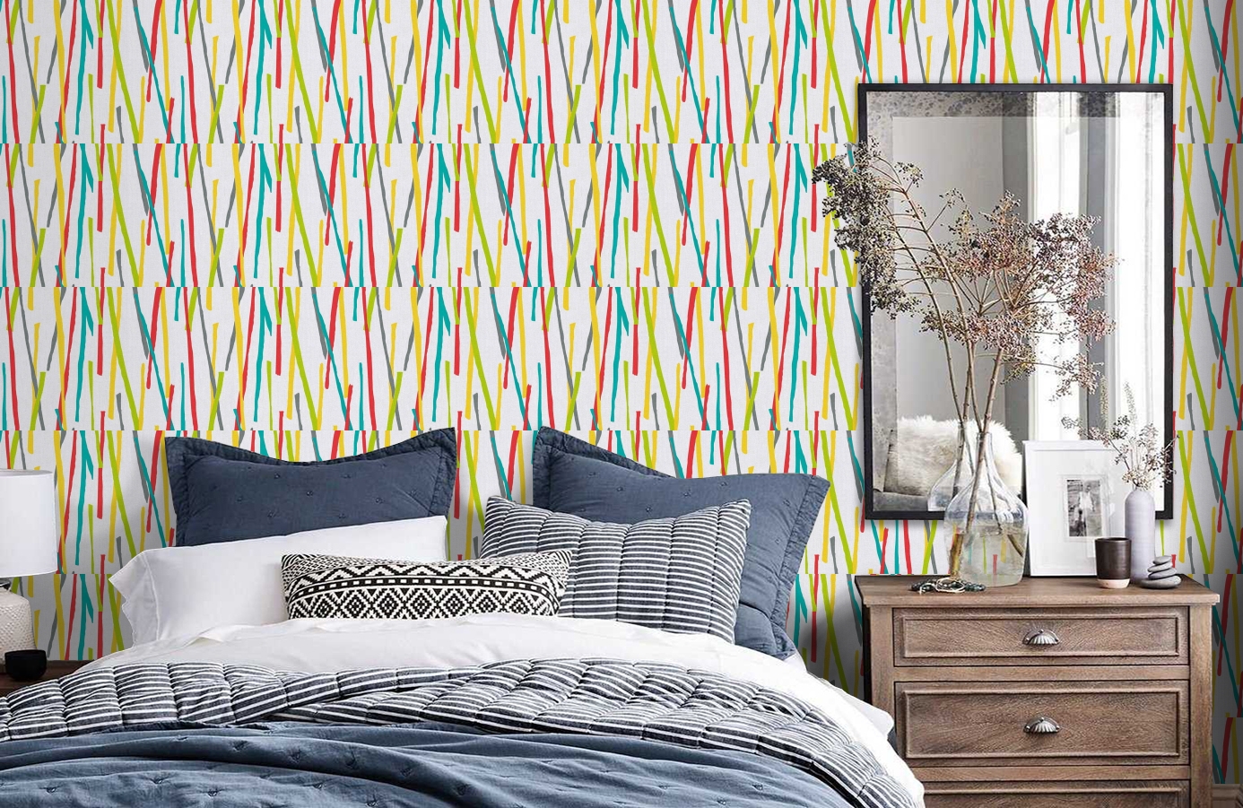 Обои 355992 фото в интерьере спальни