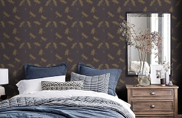 Обои 35897-3 фото в интерьере спальни превью