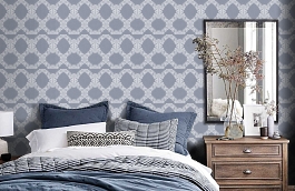 Обои 36090-6 фото в интерьере спальни превью