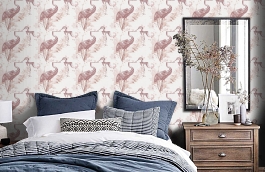 Обои 36092-4 фото в интерьере спальни превью