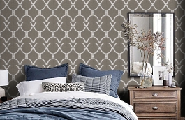 Обои 36149-4 фото в интерьере спальни превью