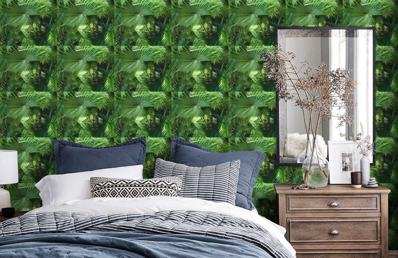 Обои 362001 фото в интерьере спальни