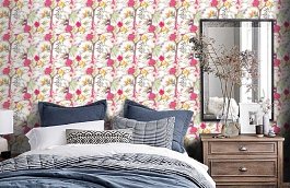 Обои 36202-1 фото в интерьере спальни превью