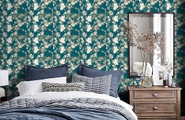 Обои 36498-4 фото в интерьере спальни превью