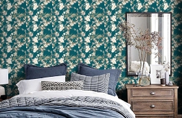 Обои 36498-4 фото в интерьере спальни превью