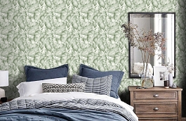 Обои 36627-2 фото в интерьере спальни превью