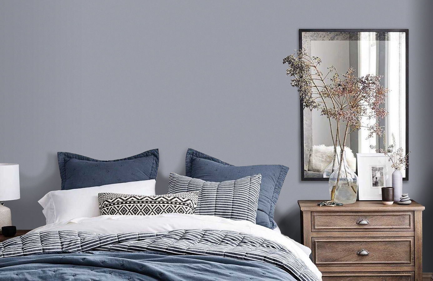 Обои 36899-7 фото в интерьере спальни