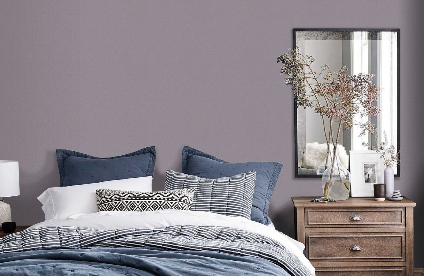 Обои 36899-8 фото в интерьере спальни