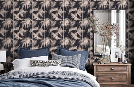 Обои 36919-1 фото в интерьере спальни превью