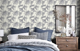 Обои 36919-2 фото в интерьере спальни превью