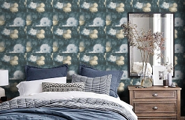 Обои 36921-3 фото в интерьере спальни превью