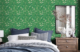 Обои 36927-3 фото в интерьере спальни превью