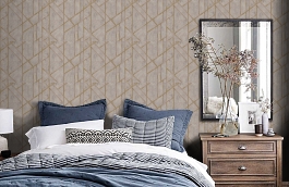 Обои 36928-3 фото в интерьере спальни превью