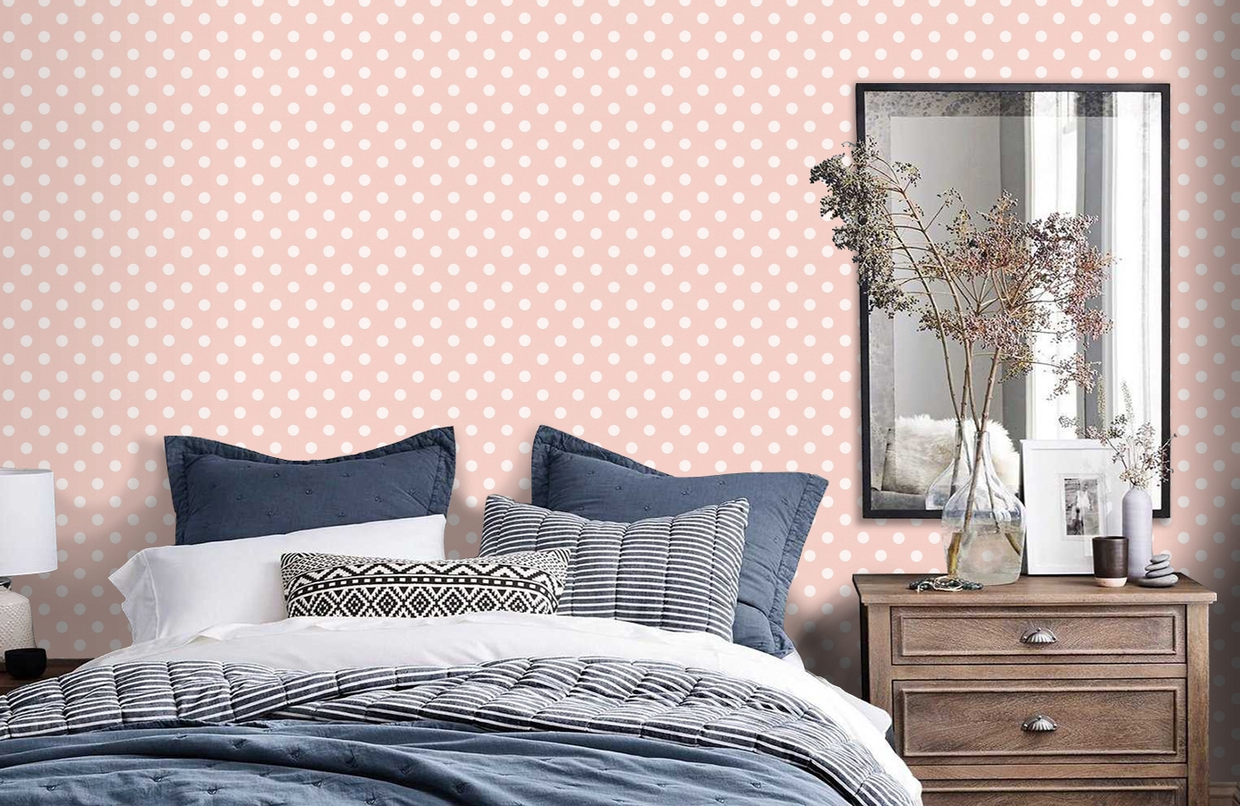 Обои 36934-3 фото в интерьере спальни