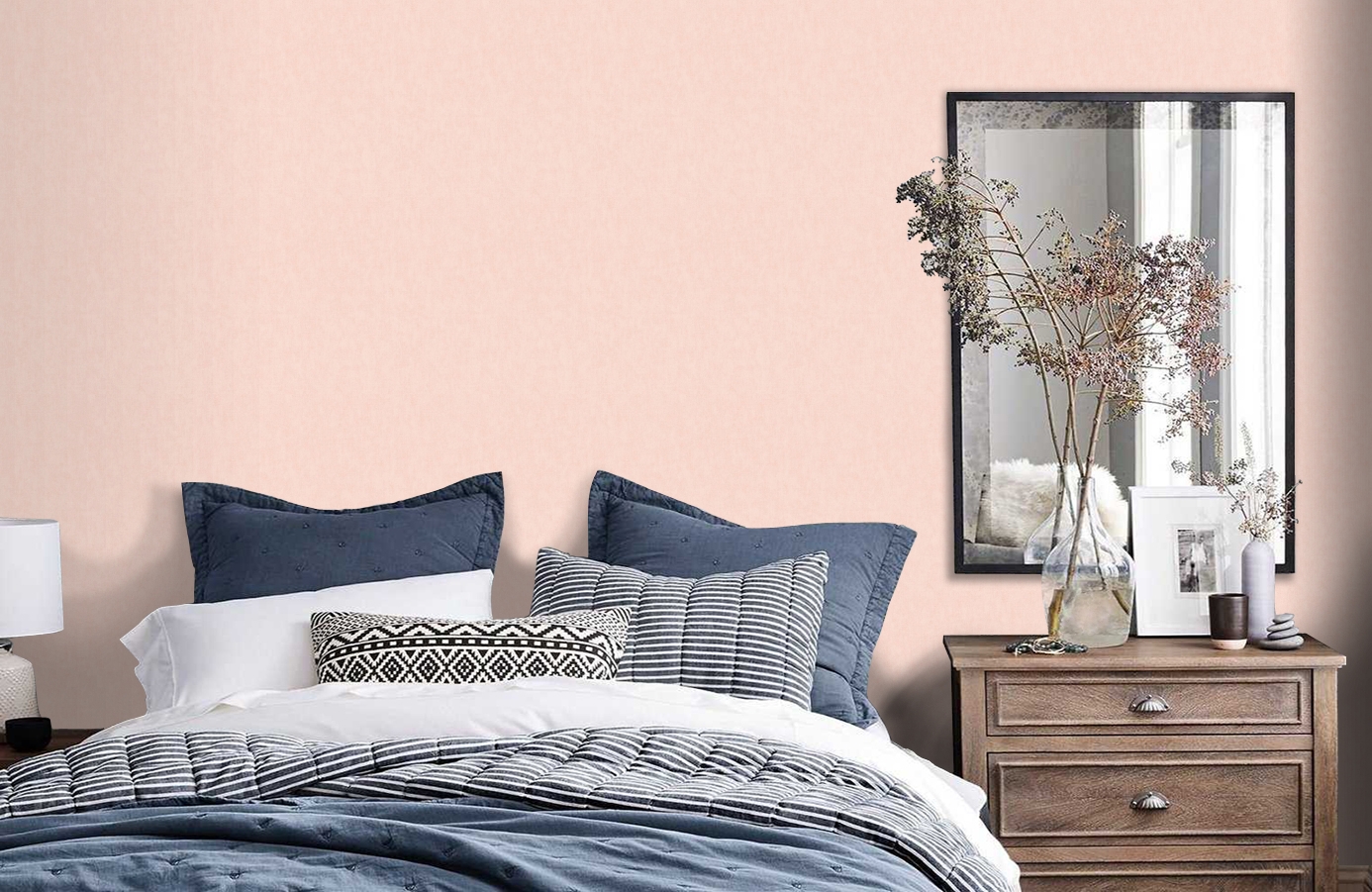 Обои 37535-3 фото в интерьере спальни