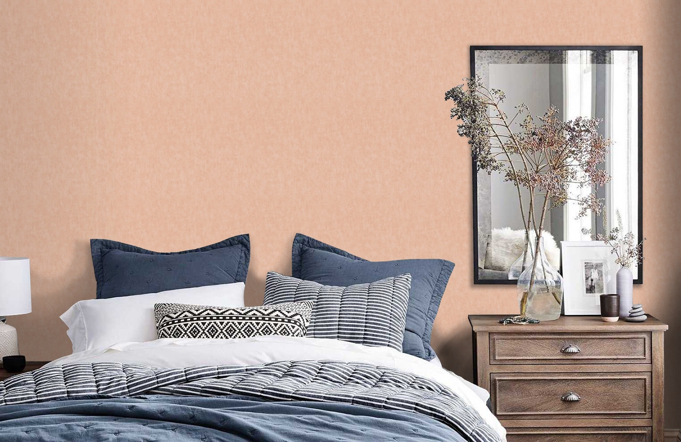 Обои 37535-7 фото в интерьере спальни Обои 37535-7 фото в интерьере спальни