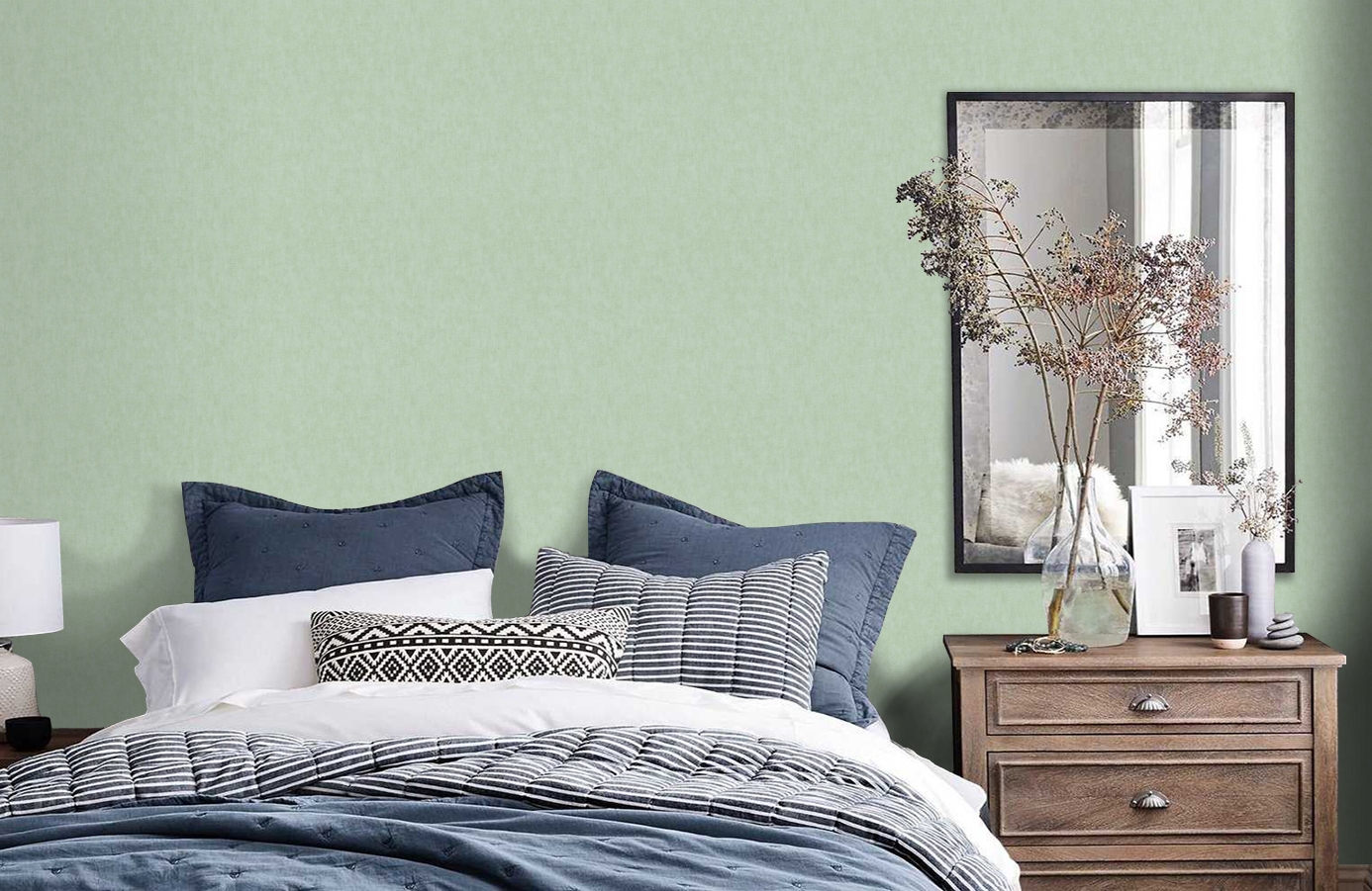 Обои 37535-9 фото в интерьере спальни Обои 37535-9 фото в интерьере спальни