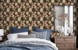 Обои 37650-1 фото в интерьере спальни превью