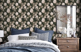 Обои 37650-3 фото в интерьере спальни превью