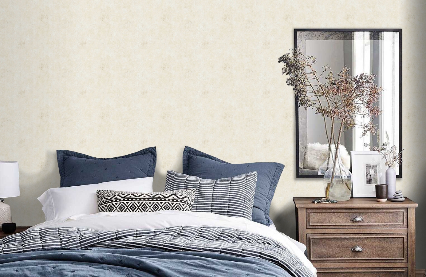 Обои 37654-6 фото в интерьере спальни